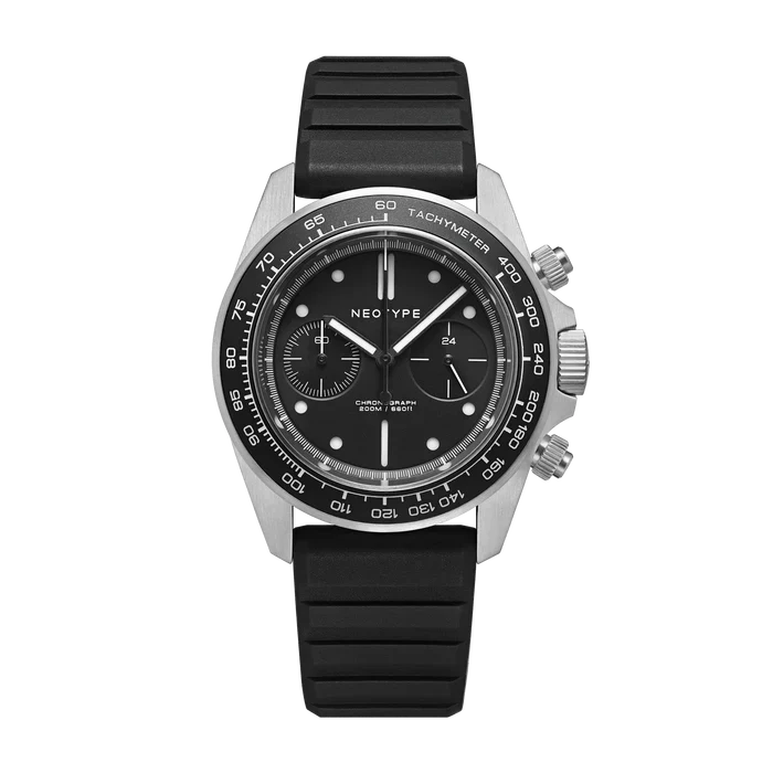 LM02 Type C Steel and Black dial