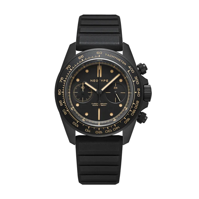 LM02 Type C PVD Black - Black Dial + Old Radium