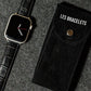 Crocodile-style leather Apple Watch strap
