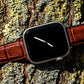 Crocodile-style leather Apple Watch strap