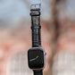 Crocodile-style leather Apple Watch strap