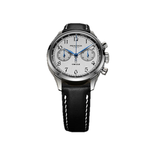 Peacock Perfection Classic 1950 Luxury Chronograph Watch