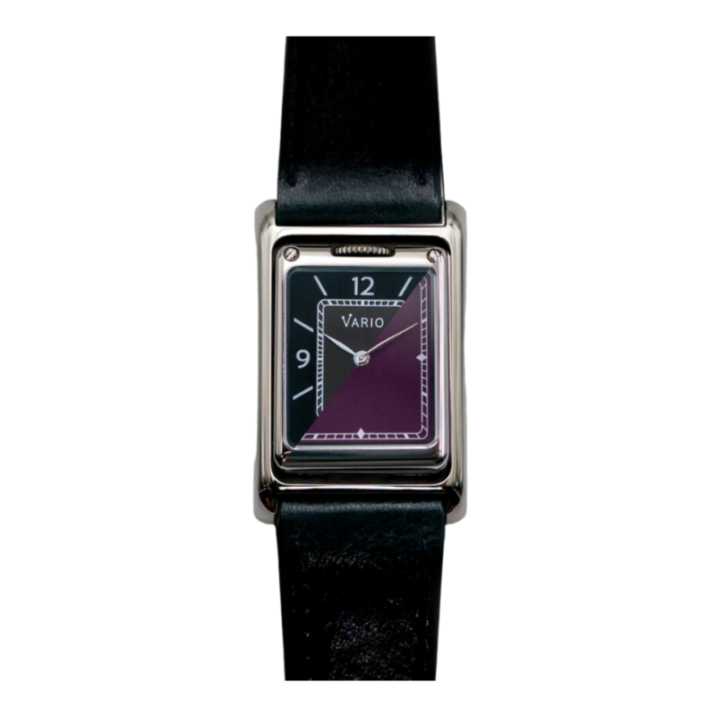 Vario VERSA Reversible Dual Time Gunmetal-Purple Watch