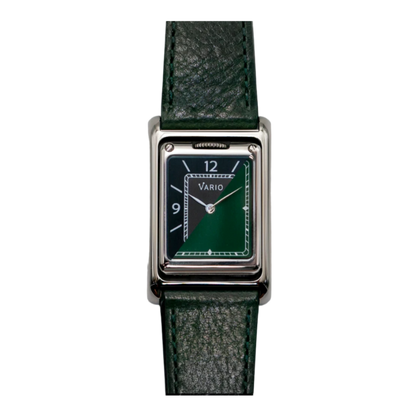 Vario VERSA Reversible Dual Time Gunmetal-Green Watch