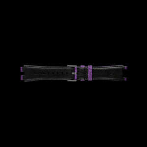 Purple cowhide leather strap for MANTA-X