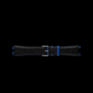 Blue cowhide leather strap for MANTA-X