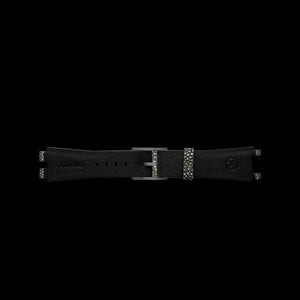 Gray leather bracelet for MANTA-X manta ray