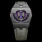 Gray leather bracelet for MANTA-X manta ray