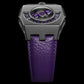 Purple cowhide leather strap for MANTA-X