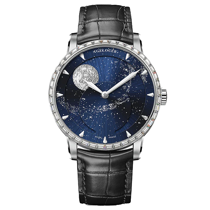 Agelocer Astronomer moon phase diamond