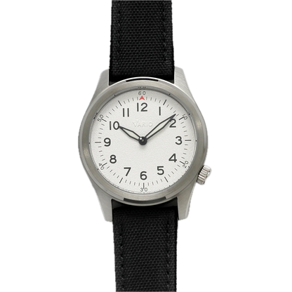 Vario 1945 A-11S Heron White Solar Quartz Field Watch