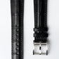 Behrens black Alli-gator leather strap Inventor collection