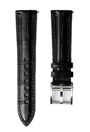 Behrens black Alli-gator leather strap Inventor collection