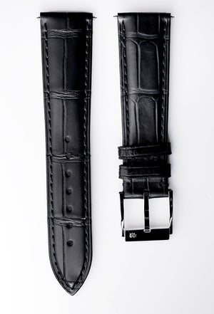 Behrens Black Alligator Leather Strap Classic Collection