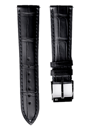 Behrens Black Alligator Leather Strap Classic Collection