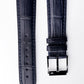 Behrens Alli-gator leather strap blue classic collection
