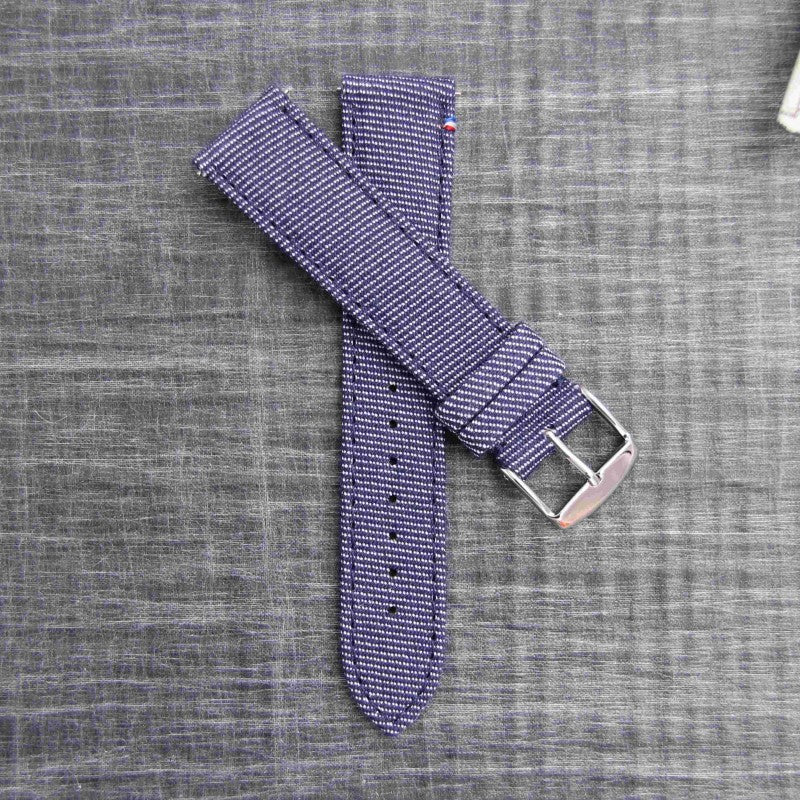 PORT LOUIS denim canvas watch strap