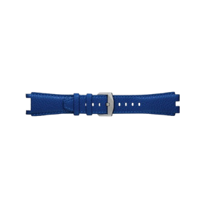 Blue cowhide leather strap for MANTA-X