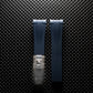 Rubber strap with folding clasp