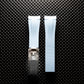Rubber strap with folding clasp