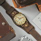 Vario 1918 Pilot Brass Cream Dial with Orange Lume Watch
