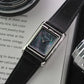 Vario VERSA Reversible Dual Time Silver-Black Mother of Pearl Watch