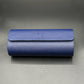 Blue leather watch case
