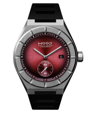 H992 Watch - H1 Burgundy + Silver