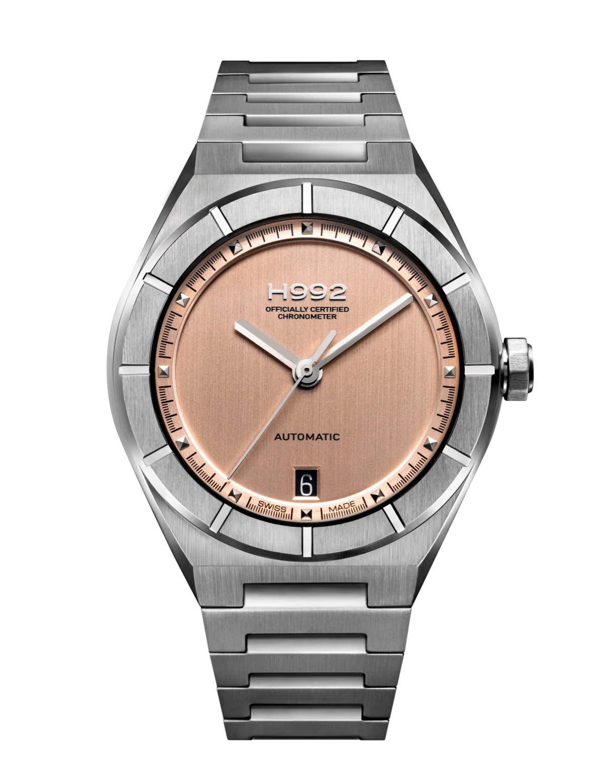 H992 H2 Pale Bronze + Silver Watch