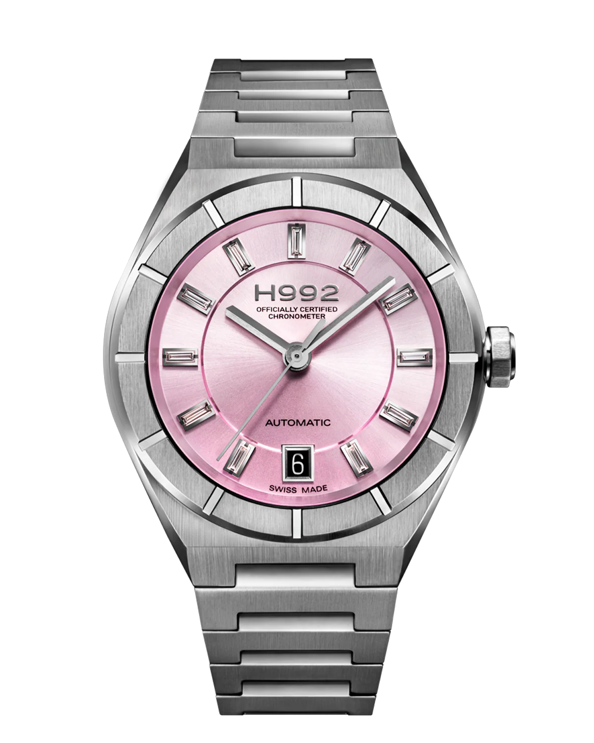 H992 H2 Pink + Silver Diamonds Watch