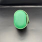 Green leather watch case