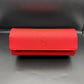 Red leather watch case