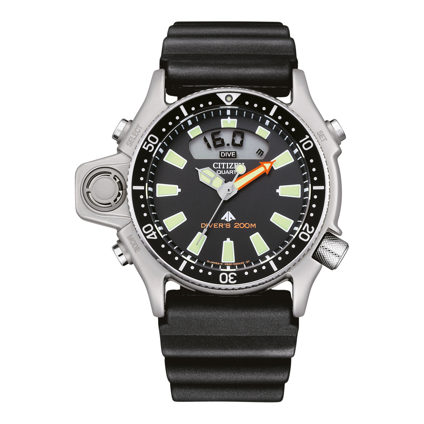 Citizen Promaster Aqualand JP2000-08E Watch – Ana-Digi 200m Diver