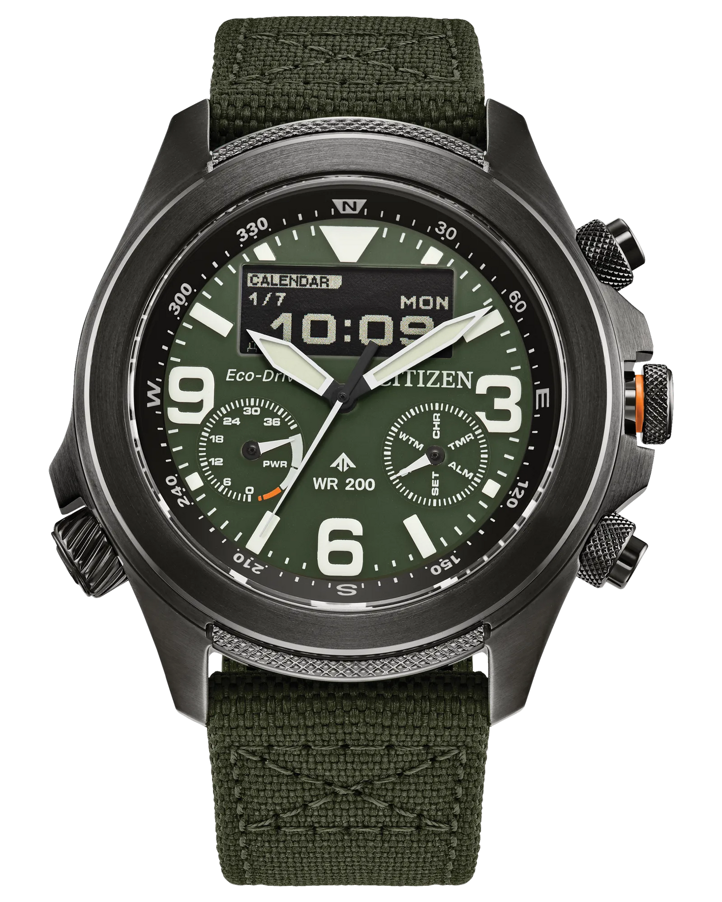 Citizen Promaster Land U822 Watch – Ana-Digi Eco-Drive 43.9mm