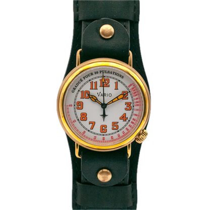 Vario 1918 Medic Brass White Dial Orange Lume 