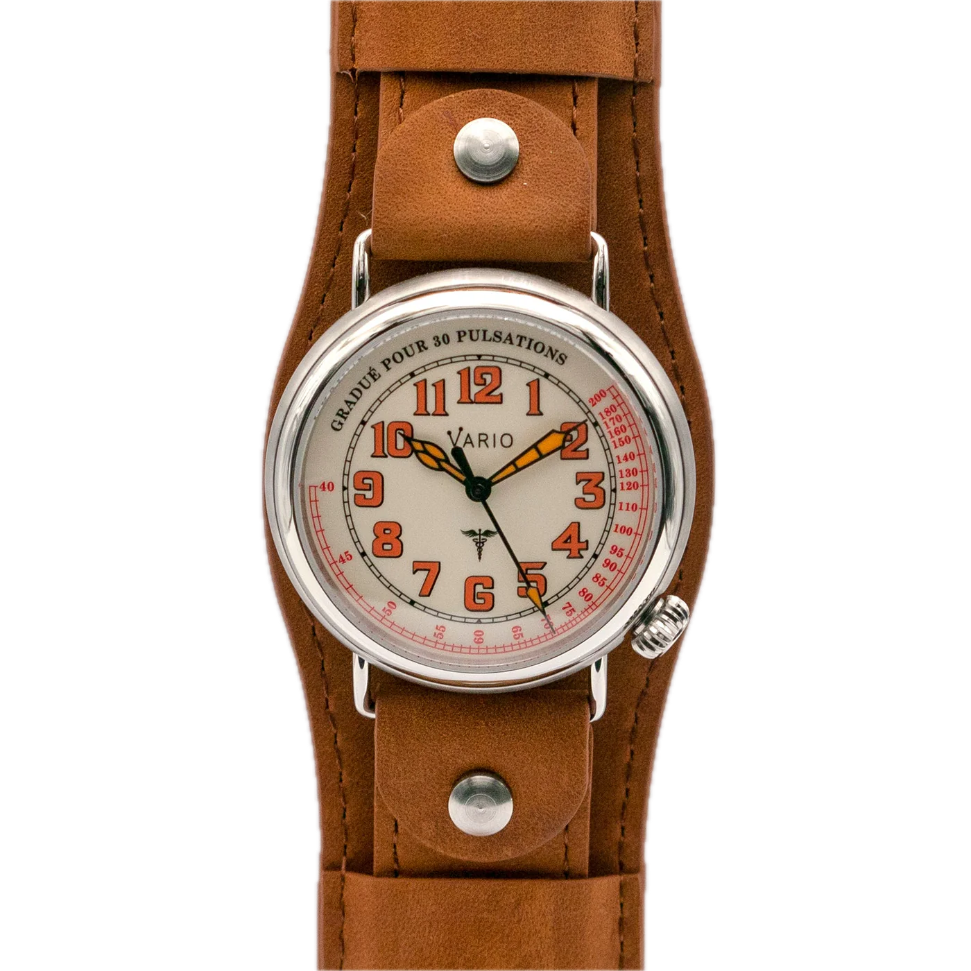 Vario 1918 Medic White Dial Orange Lume 