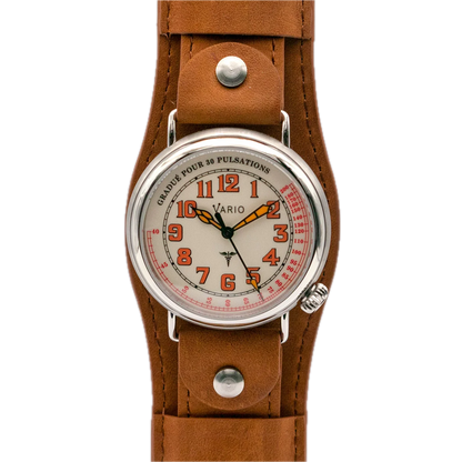 Vario 1918 Medic White Dial Orange Lume 