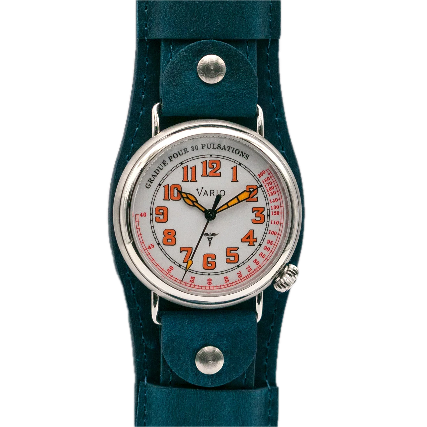 Vario 1918 Medic White Dial Orange Lume 