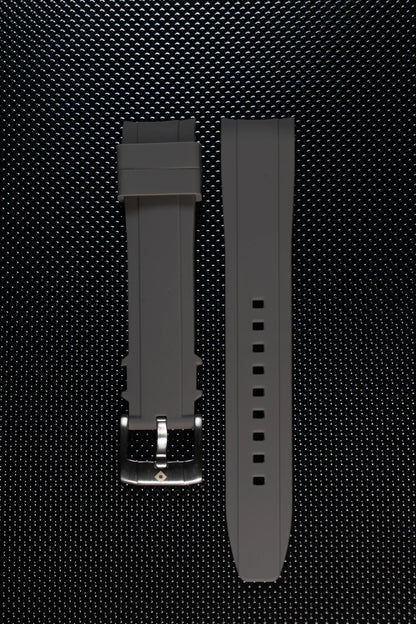 Curved rubber bracelets, pin buckle