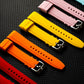 Curved rubber bracelets, pin buckle
