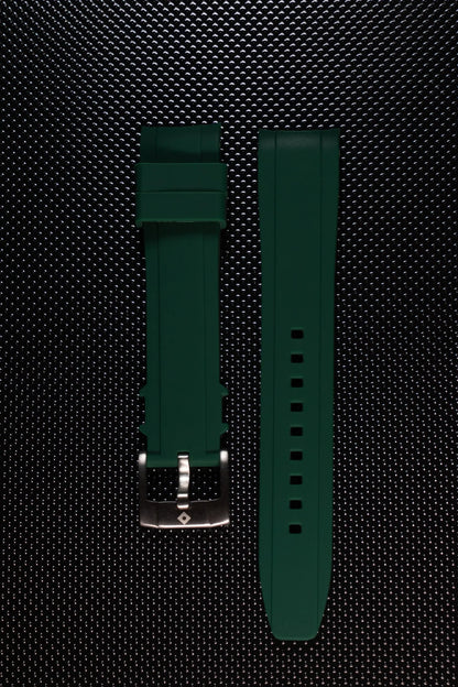 Curved rubber bracelets, pin buckle