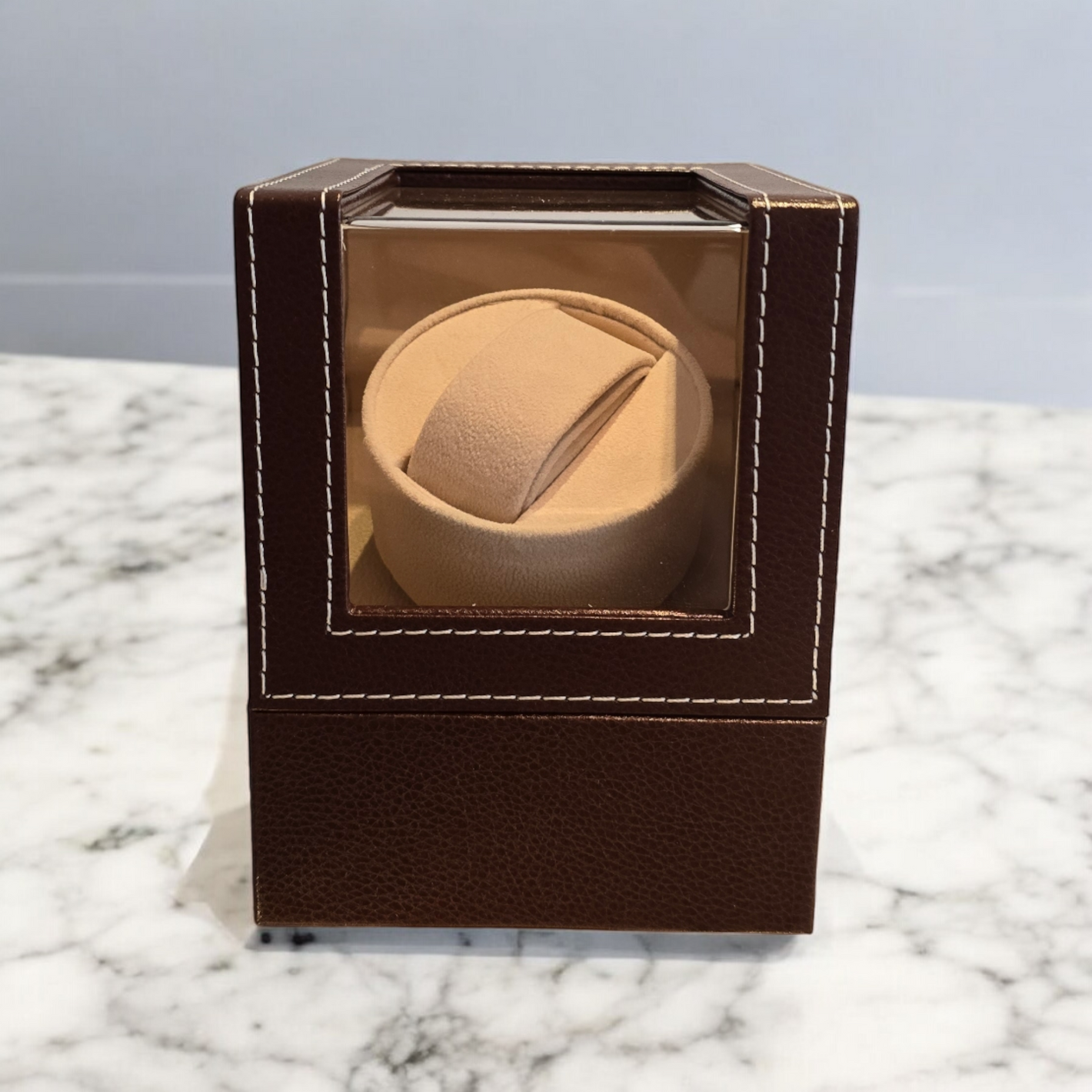1-SLOT LEATHER WATCH WINDER