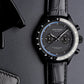 Leather Strap with Black PVD Buckle
