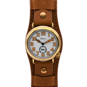 Vario 1918 Trench in brass with white and orange luminescent dial