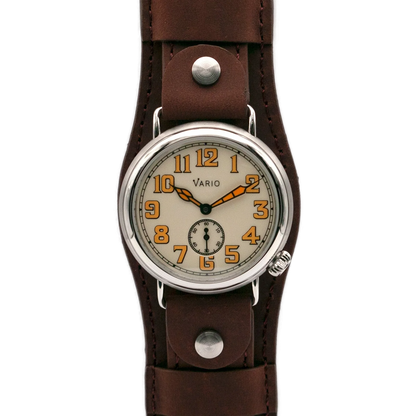 Vario 1918 Trench with cream and orange luminescent dial