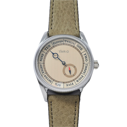 Vario NAVI Single Hand Sand Beige Small Seconds Compass