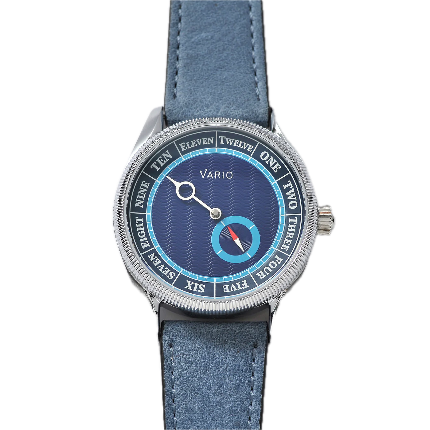 Vario NAVI Single Hand Deep Water Blue Small Seconds Compass