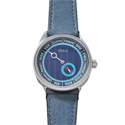 Vario NAVI Single Hand Deep Water Blue Small Seconds Compass