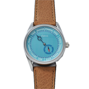 Vario NAVI Single Hand Clear Water Blue Small Seconds Compass