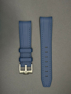 Navy rubber strap for MoonSwatch and Omega watches